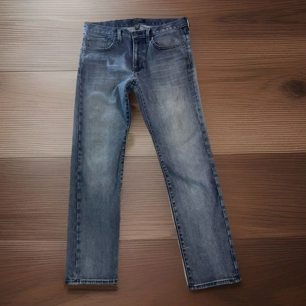 Banana Republic Mens 31x30 Premium Performance Jeans Slim Stretch Blue
